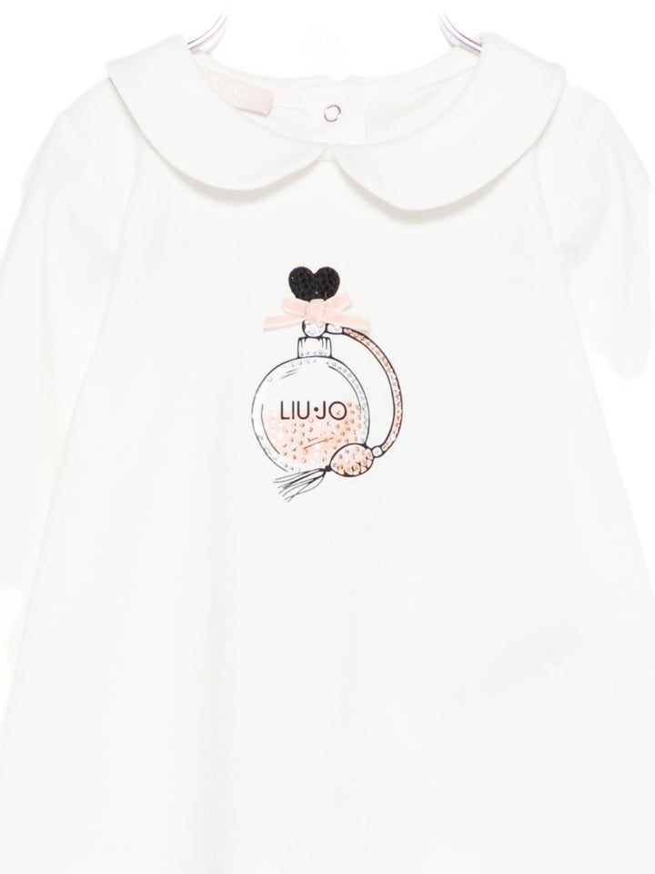 T-shit bianca per neonata HF5040J0088 M9738 Liu Jo 