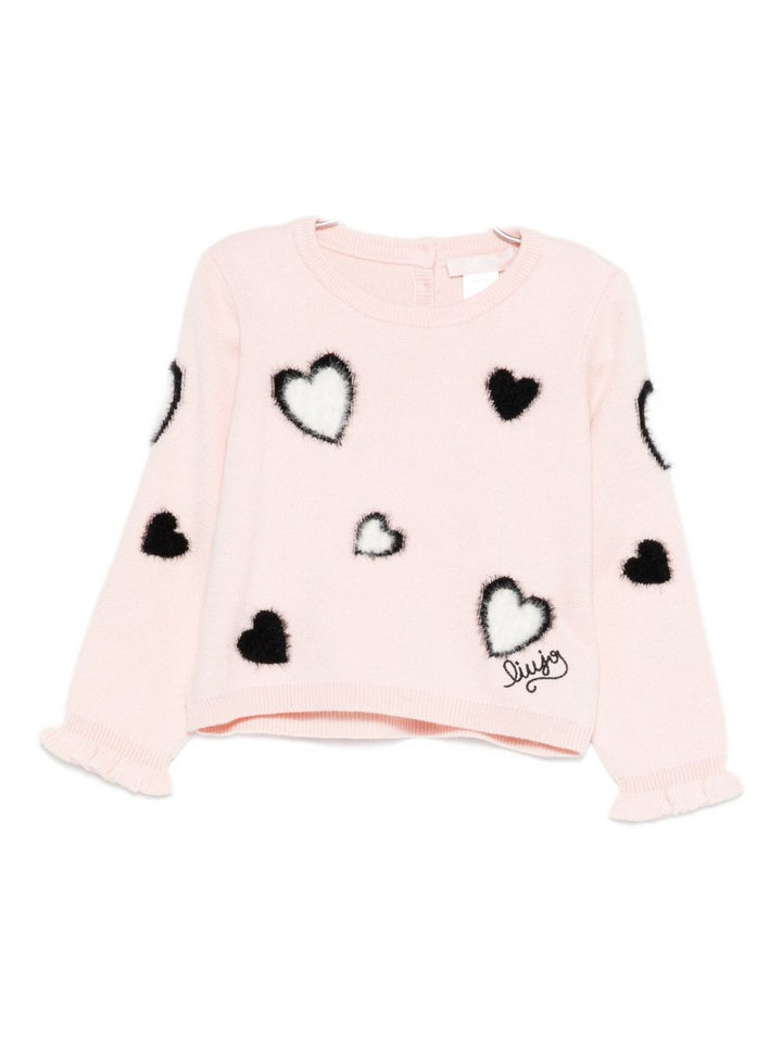 Maglione rosa per neonata HF5045MA07E M9693 Liu Jo 