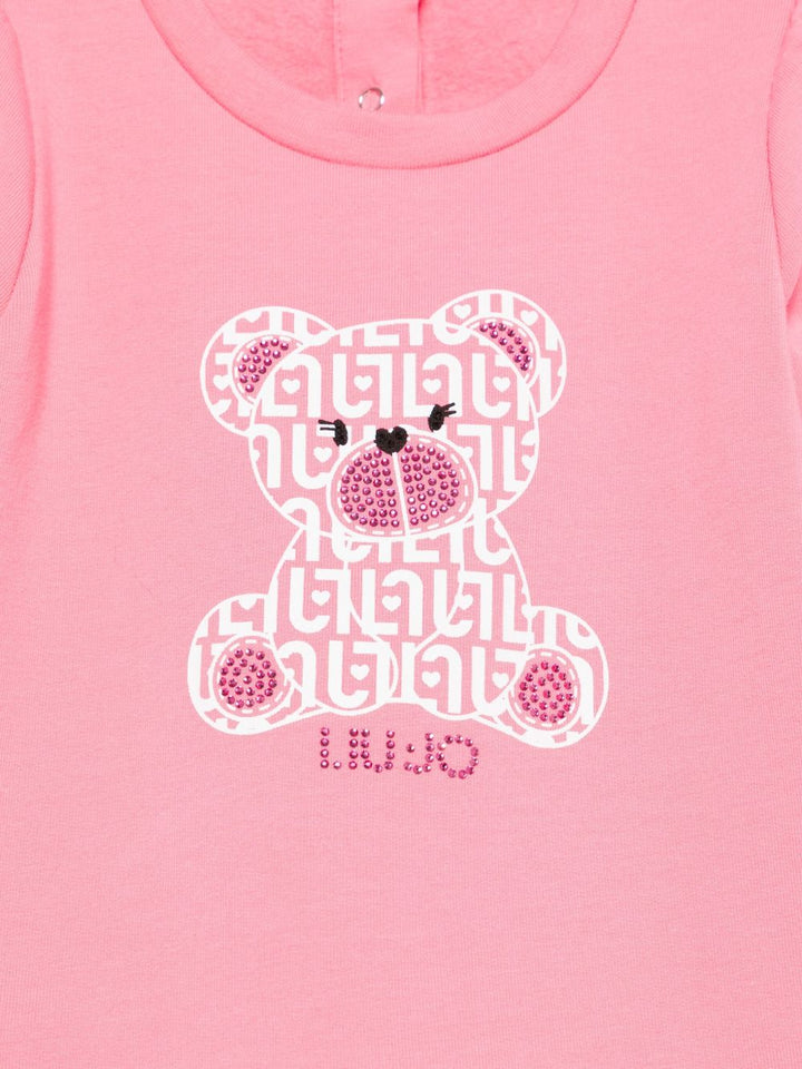 Felpa rosa per neonata HF5049F0724 M9815 Liu Jo 