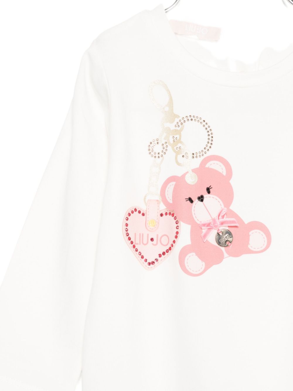 T-shirt bianco per neonata HF5052J0088 M9816 Liu Jo 
