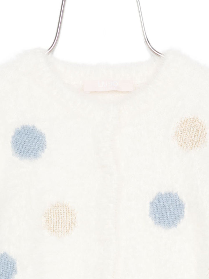 Cardigan bianco per neonata HF5070MA94O M9983 Liu Jo 