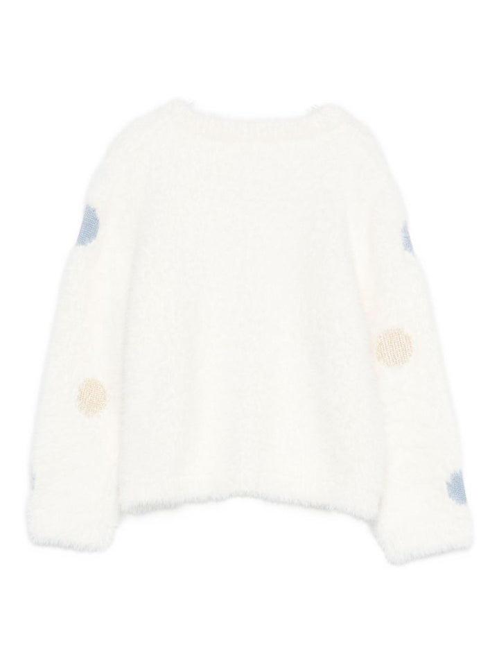 Cardigan bianco per neonata HF5070MA94O M9983 Liu Jo 