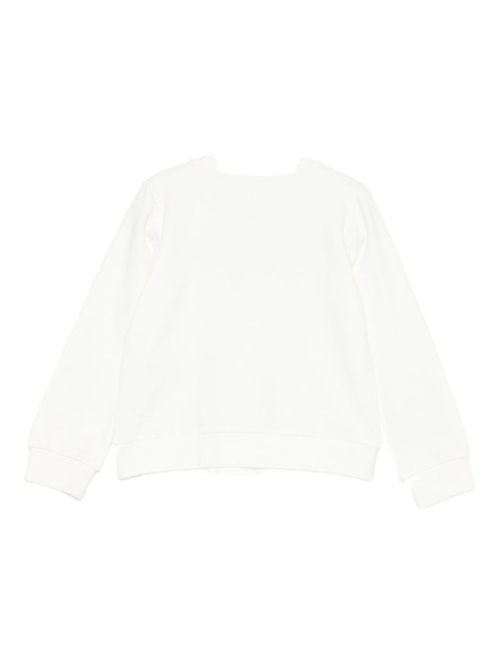 Felpa bianca per bambina KF5001F0724 10602 Liu Jo 