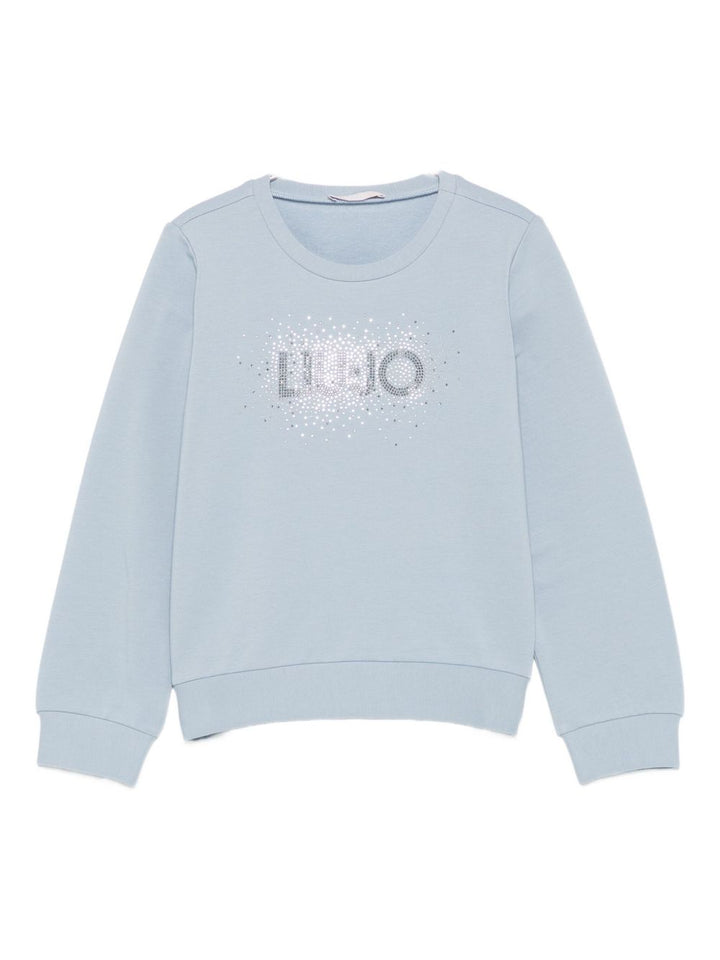 Felpa blu polvere per bambina KF5001F0724 64010 Liu Jo 