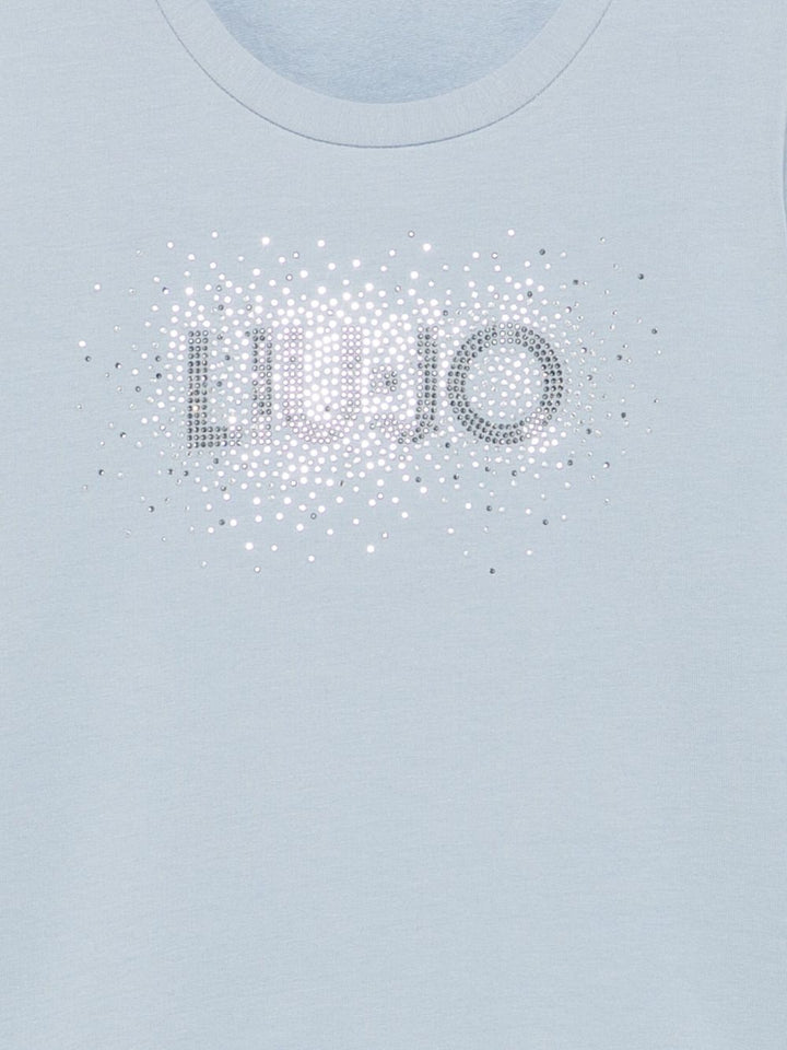 Felpa blu polvere per bambina KF5001F0724 64010 Liu Jo 