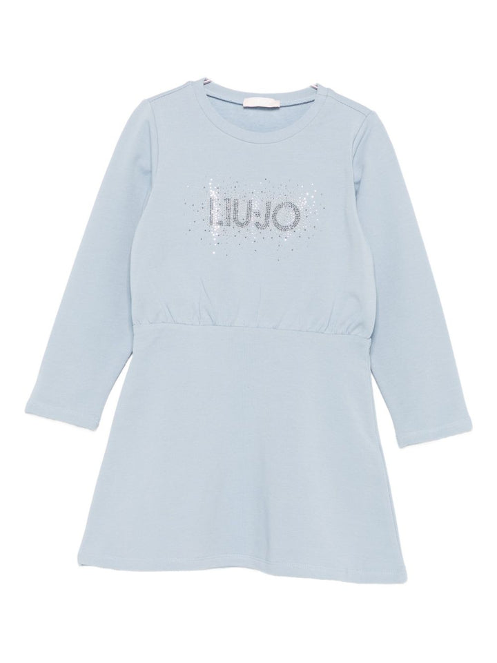 Abito azzurro per bambina KF5004F0724 64010 Liu Jo 