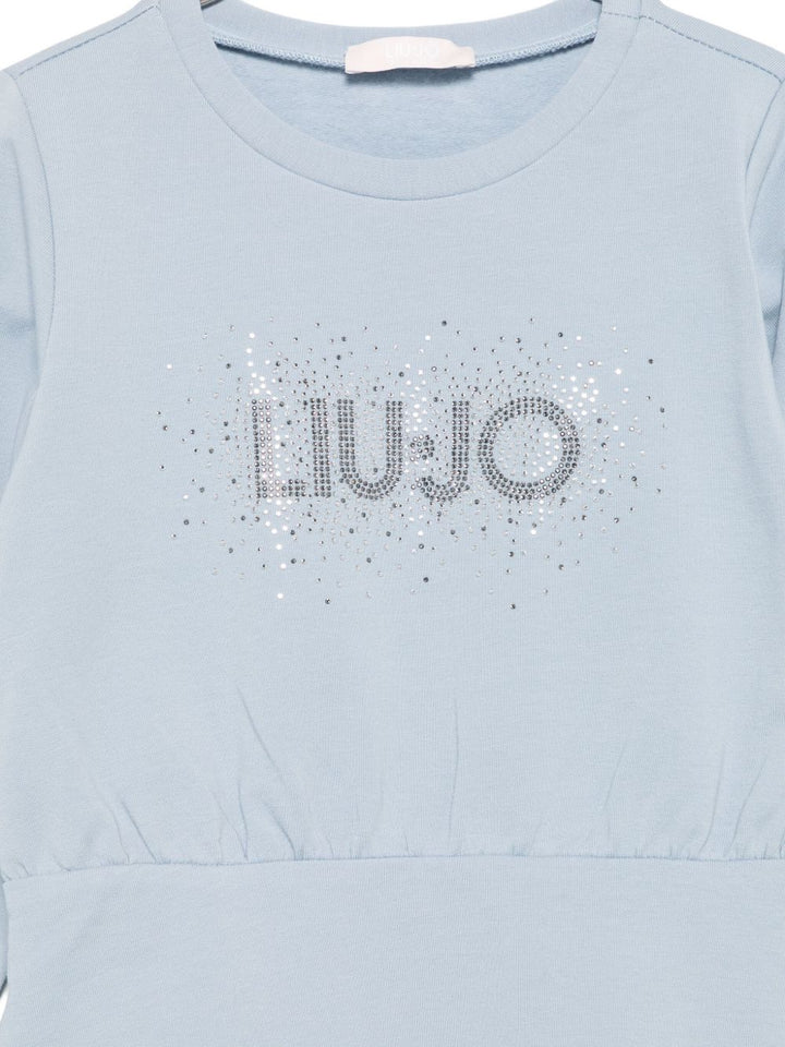 Abito azzurro per bambina KF5004F0724 64010 Liu Jo 