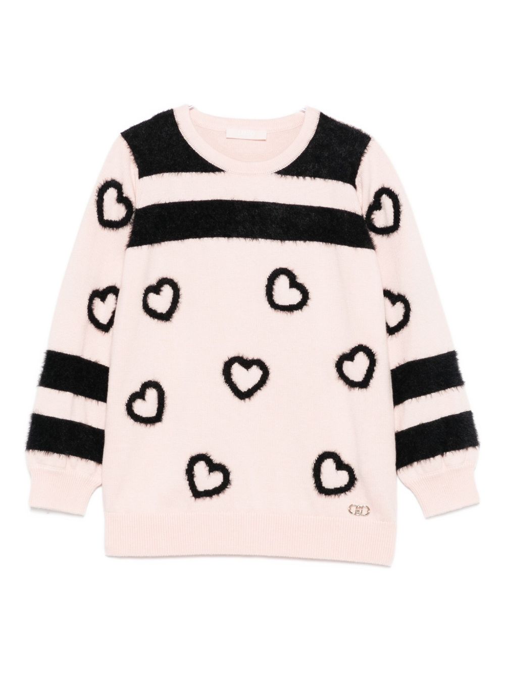 Maglione rosa chiaro per bambina KF5032MA07E M9687 Liu Jo 