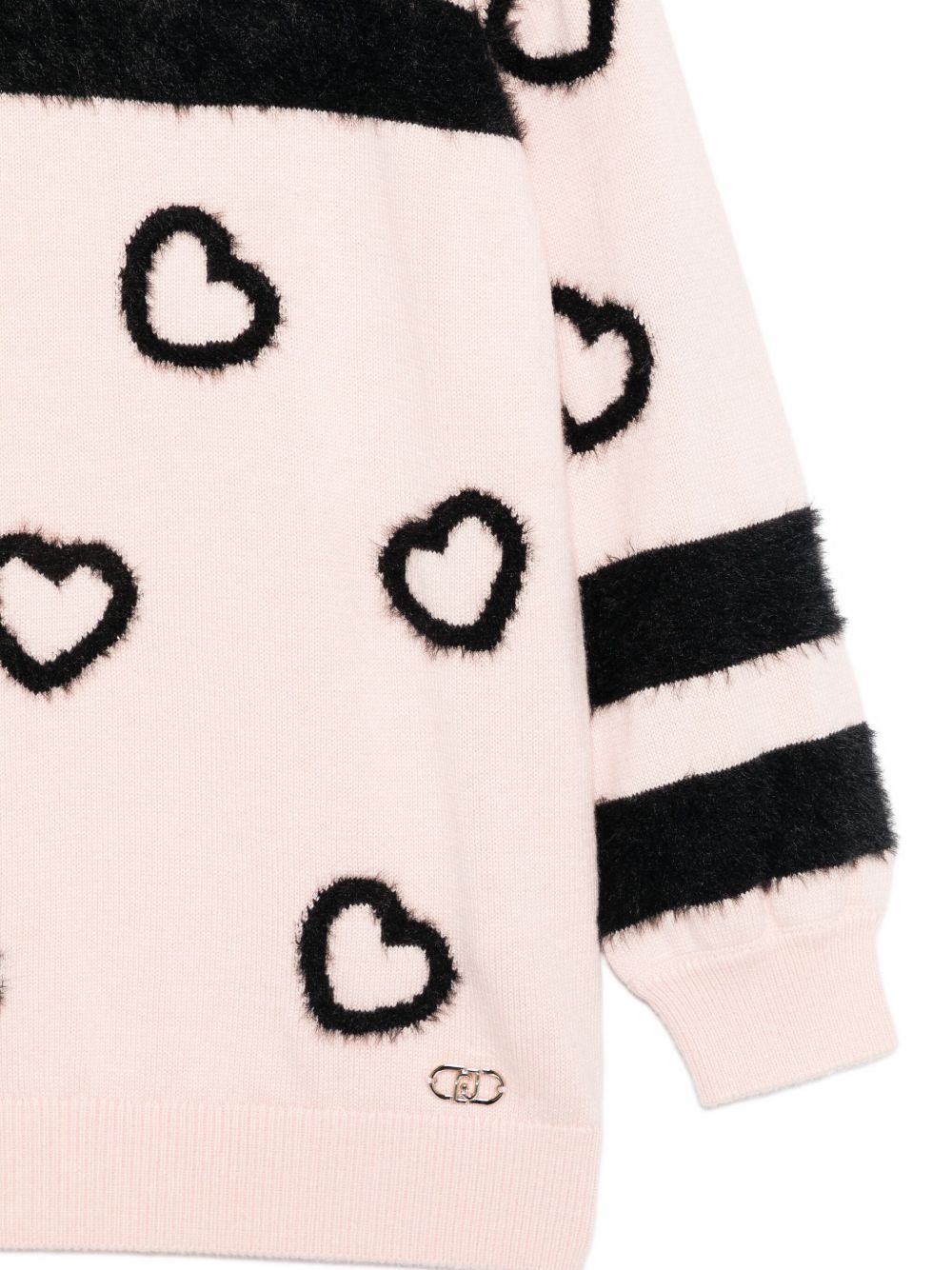 Maglione rosa chiaro per bambina KF5032MA07E M9687 Liu Jo 