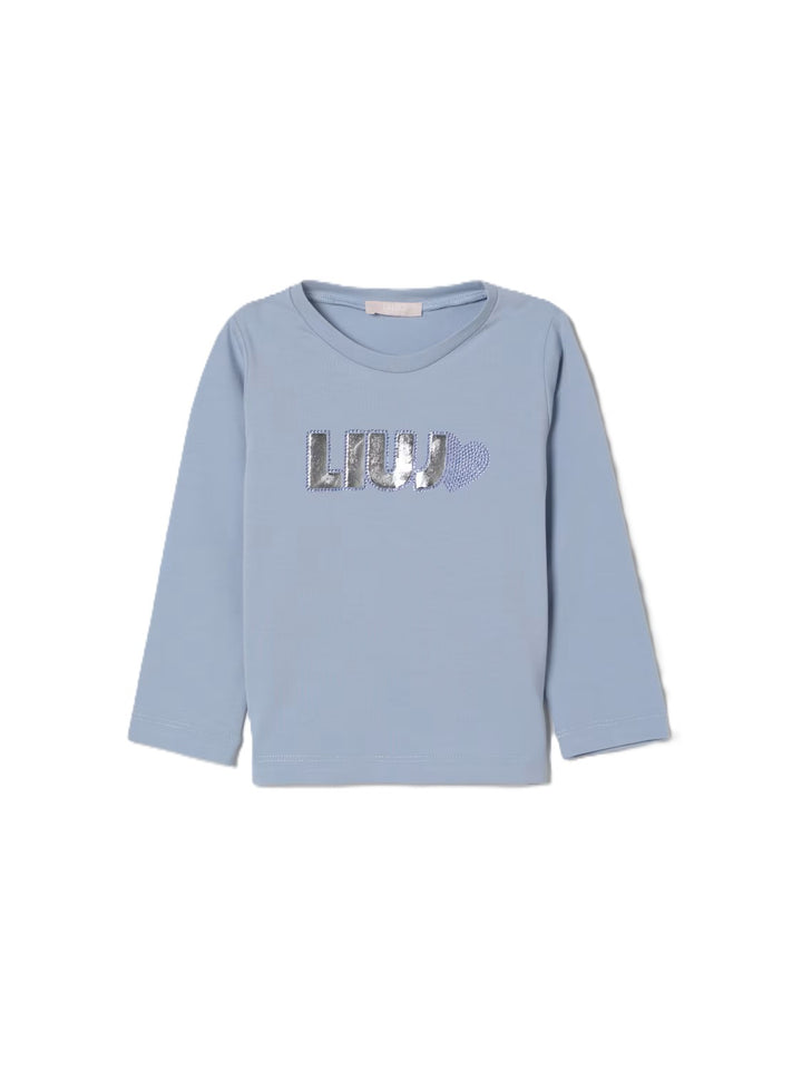 T-shirt azzurro per bambina KF5033J0088 64010 Liu Jo 