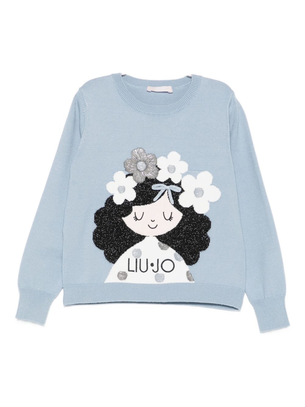 Maglione azzurro per bambina KF5057MA12P 64010 Liu Jo 