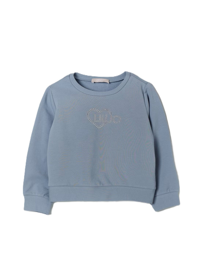 Felpa blu per bambina KF5079F0724 64010 Liu Jo 