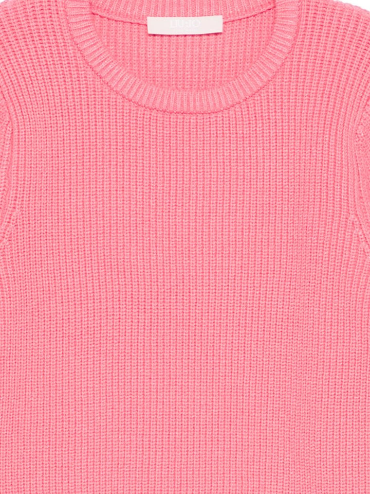 Maglione rosa per bambina KF5092MA12P M9988 Liu Jo 