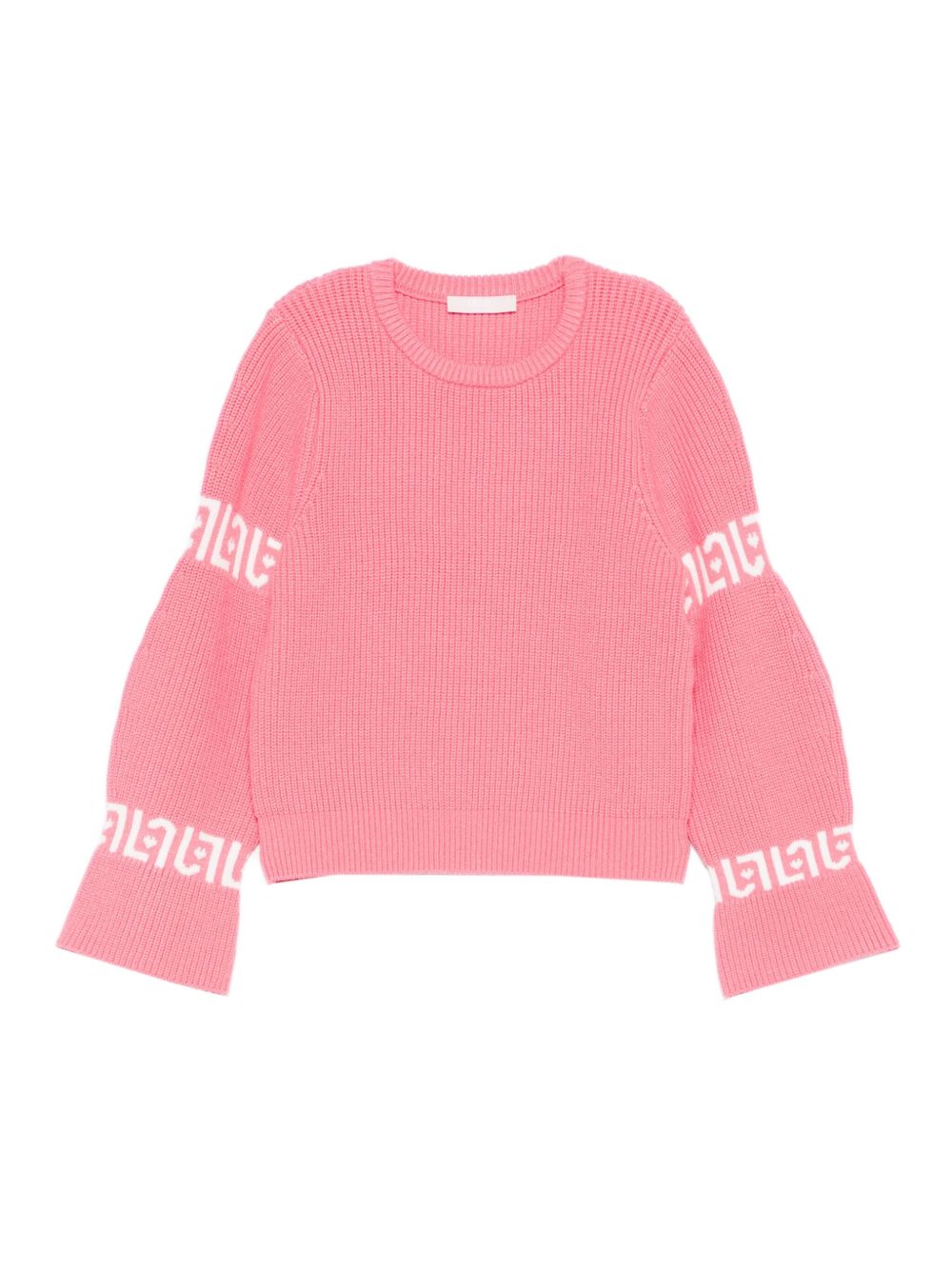 Maglione rosa per bambina KF5092MA12P M9988 Liu Jo 