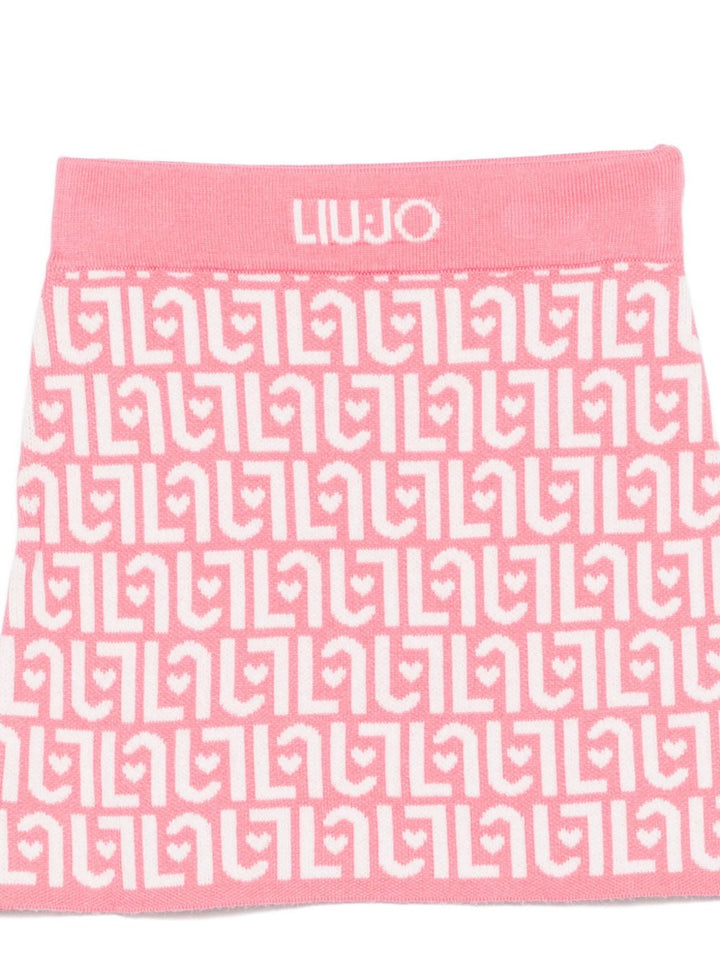 Completo sportivo rosa/bianco per bambina KF5094MA07E M9988 Liu Jo 