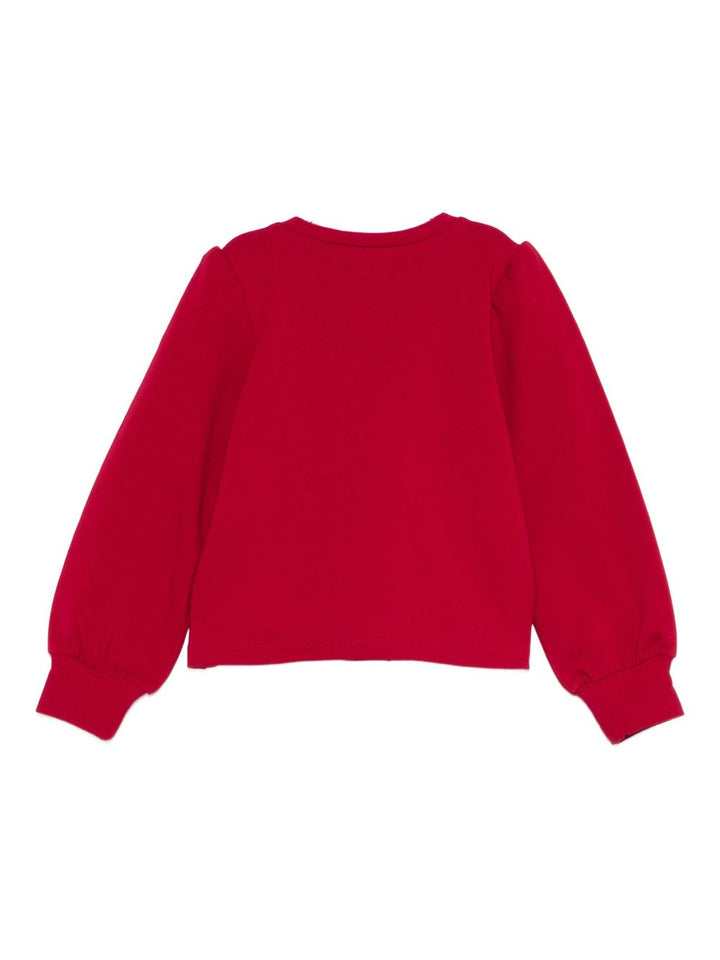 Felpa rossa per bambina KF5111F0724 91656 Liu Jo 