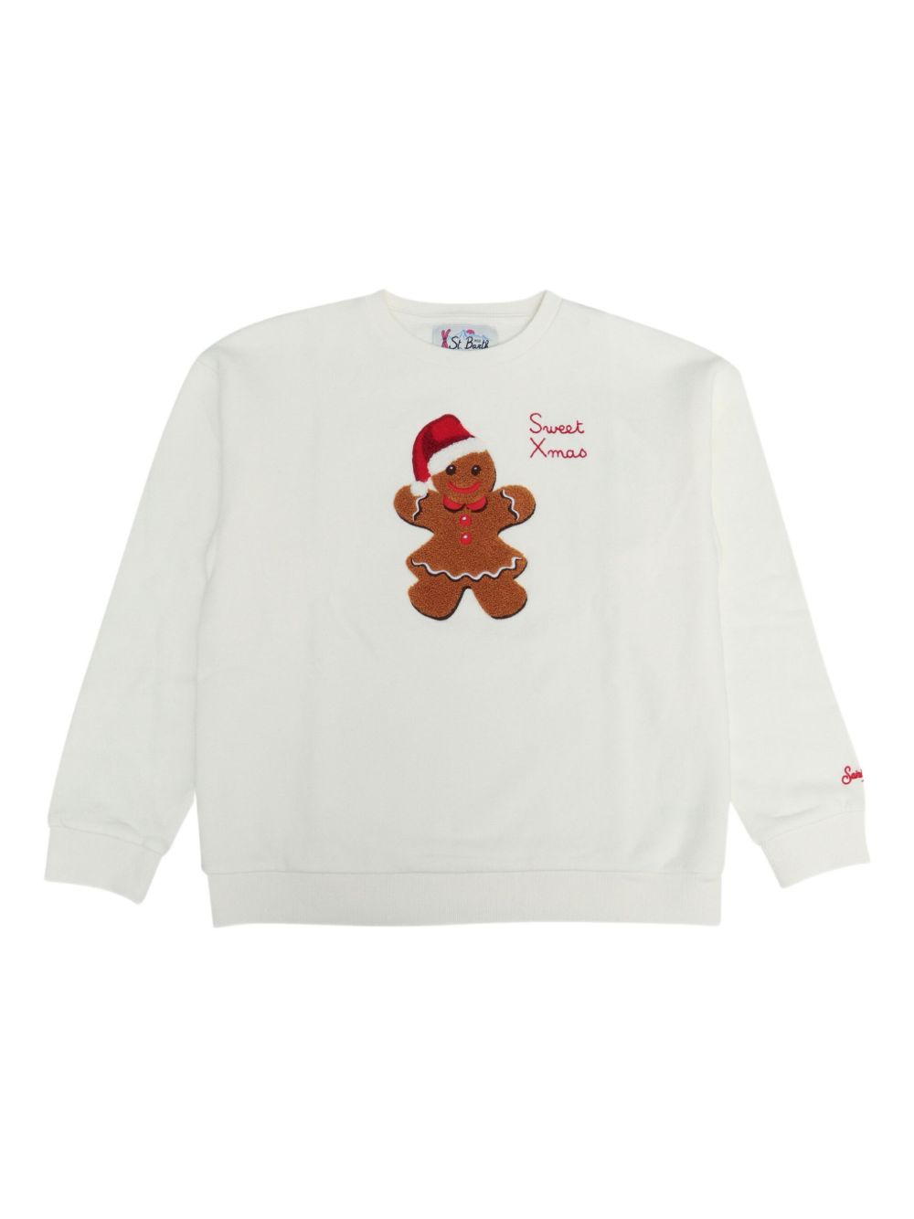 Felpa bianca per bambina BRN0002 01086I MC2 Saint Barth Kids 