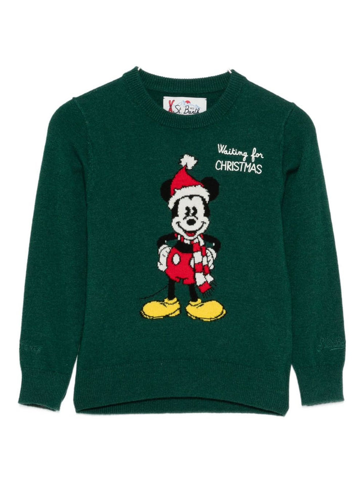 Maglione verde per bambino DOU0001 02498I MC2 Saint Barth Kids 