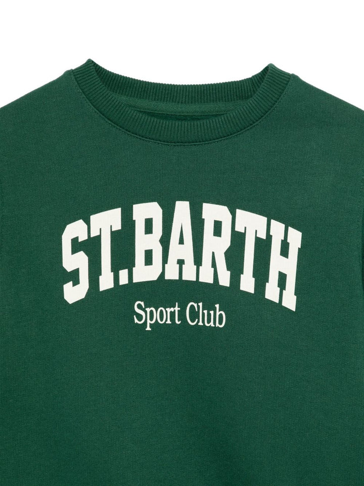 Felpa verde per bambino HUT0004 00400I MC2 Saint Barth Kids 