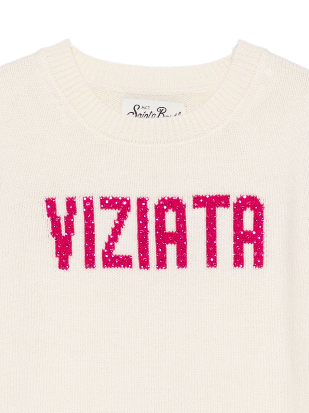 Maglione beige per bambina PRC0001 01911I MC2 Saint Barth Kids 