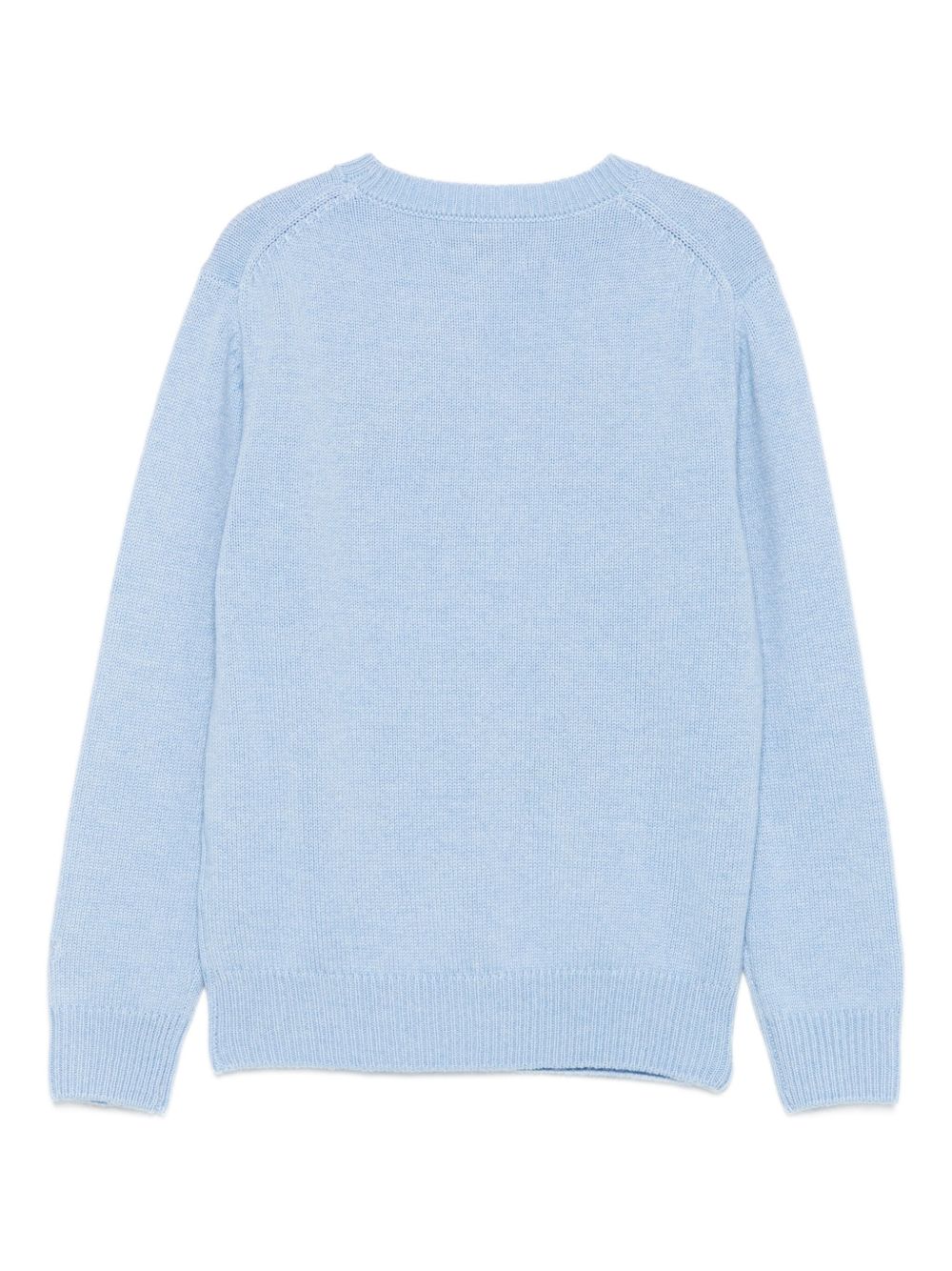 Maglione azzurro per bambina PRC0001 01983I MC2 Saint Barth Kids 