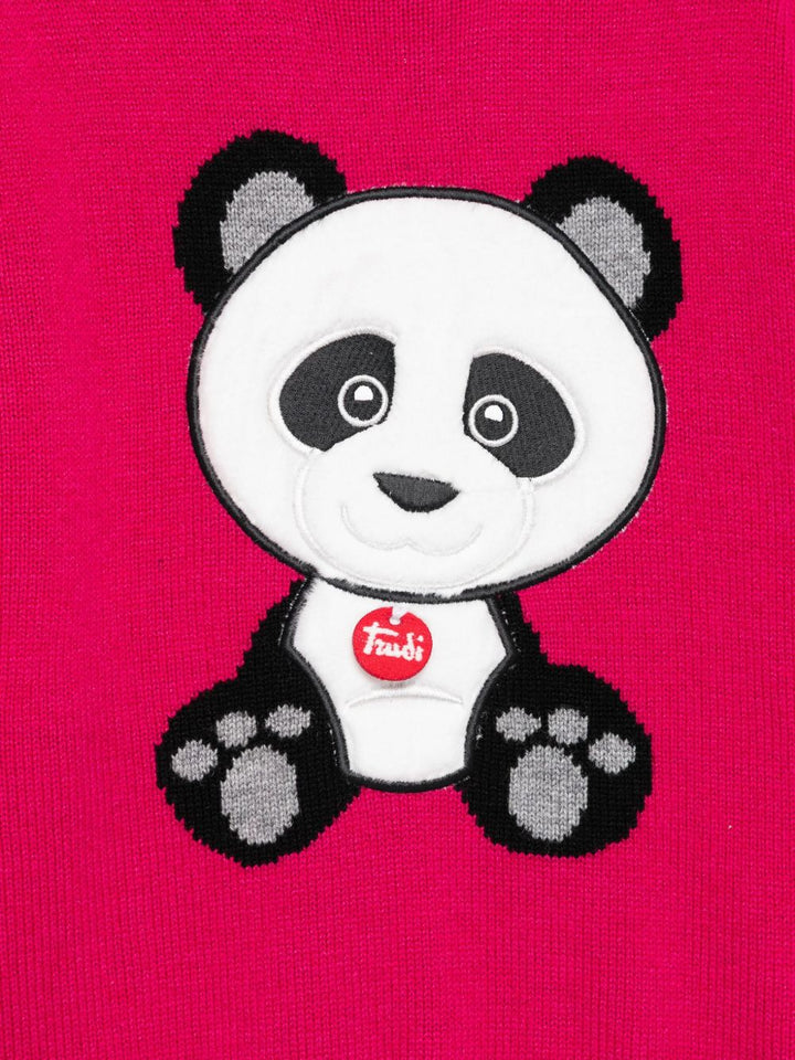 Maglione rosa lampone per bambina PRC0001 01984I MC2 Saint Barth Kids 