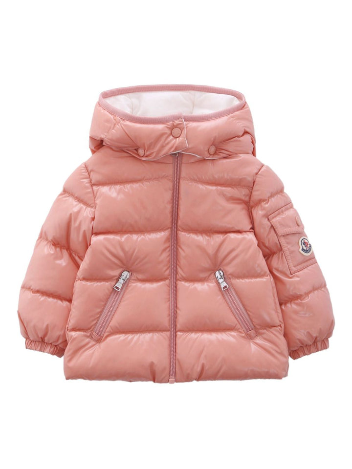 Giubbotto rosa per neonata 9511A00013597Z8 51E Moncler Kids 
