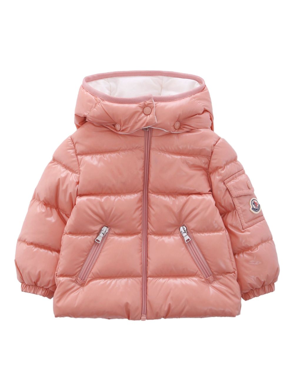 Giubbotto rosa per neonata 9511A00013597Z8 51E Moncler Kids 