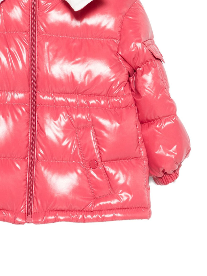 Giubbotto rosa scuro per neonata 9511A00033597Z8 559 Moncler Kids 
