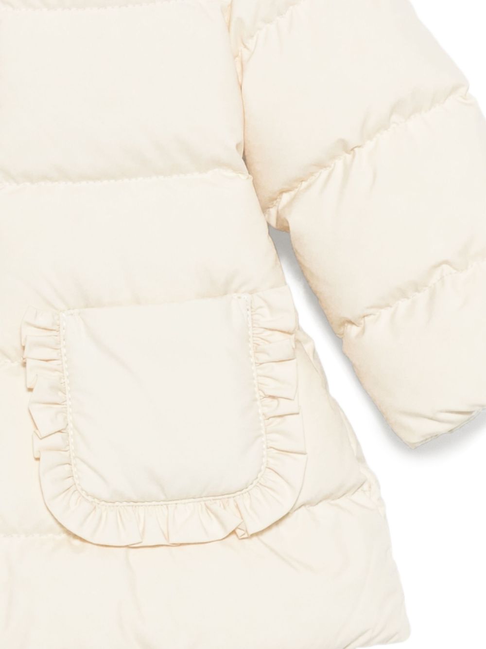 Giubbotto beige per neonata 9511C00001597YW 041 Moncler Kids 