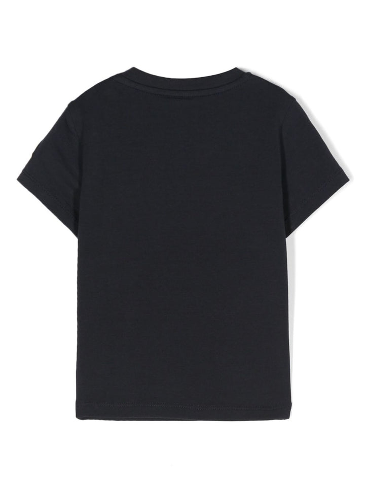 T-shirt blu navy per neonato 9518C0000689AUM 778 Moncler Kids 