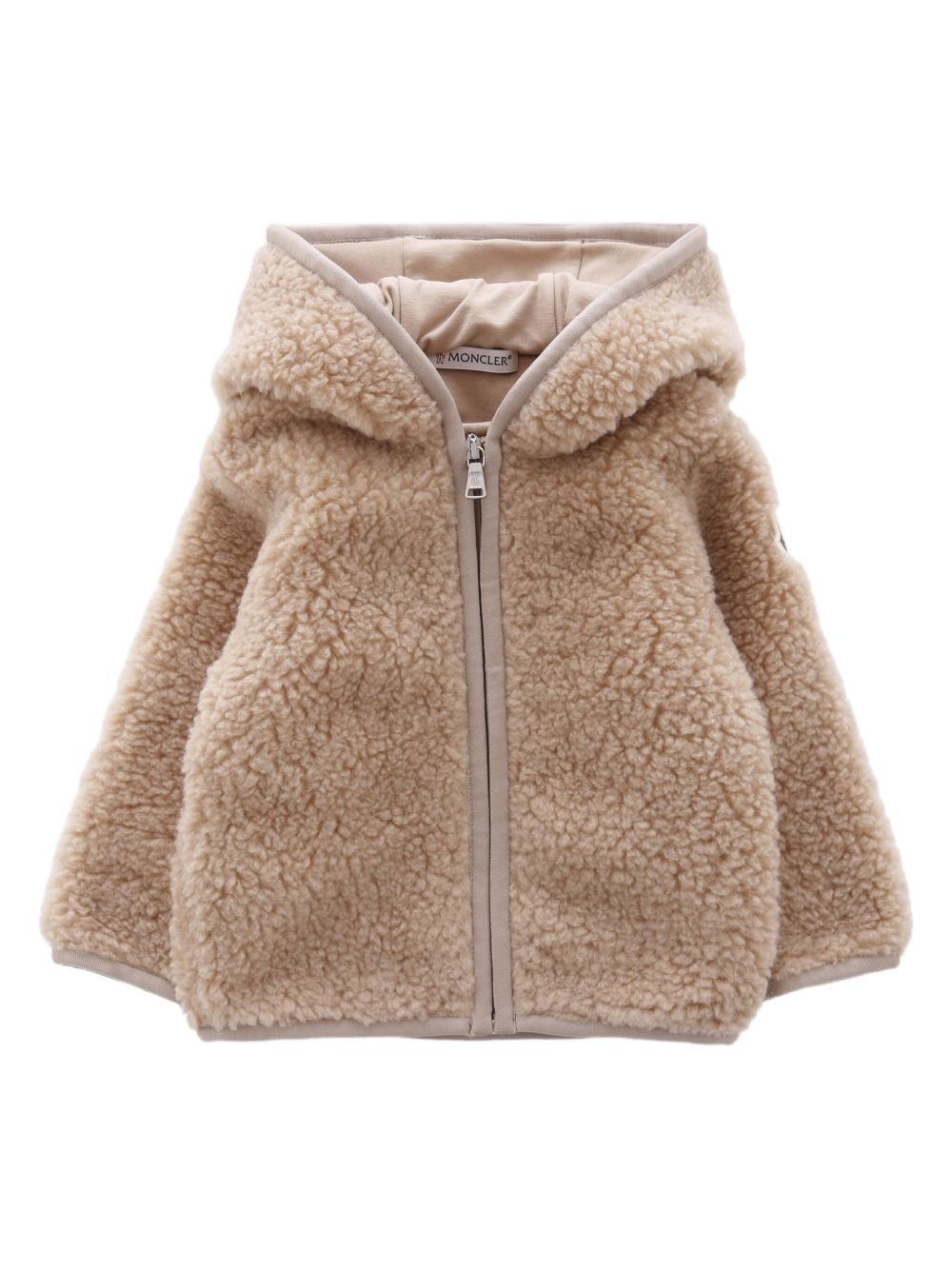 Cappotto beige per neonato 9518G0000189A3X 239 Moncler Kids 
