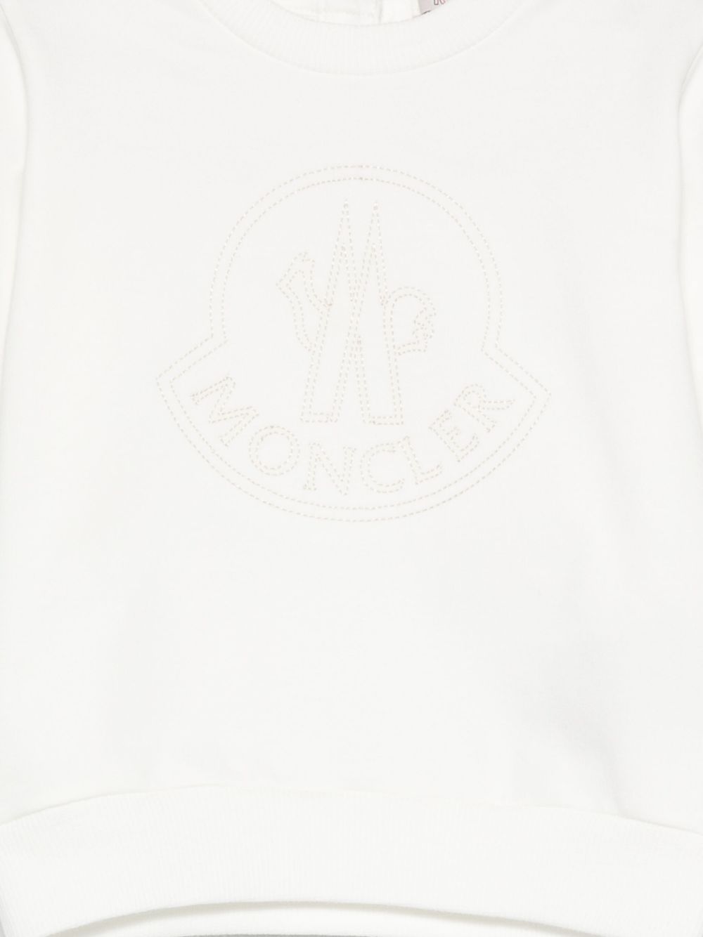 Felpa bianca per neonato 9518G0000289AM3 034 Moncler Kids 