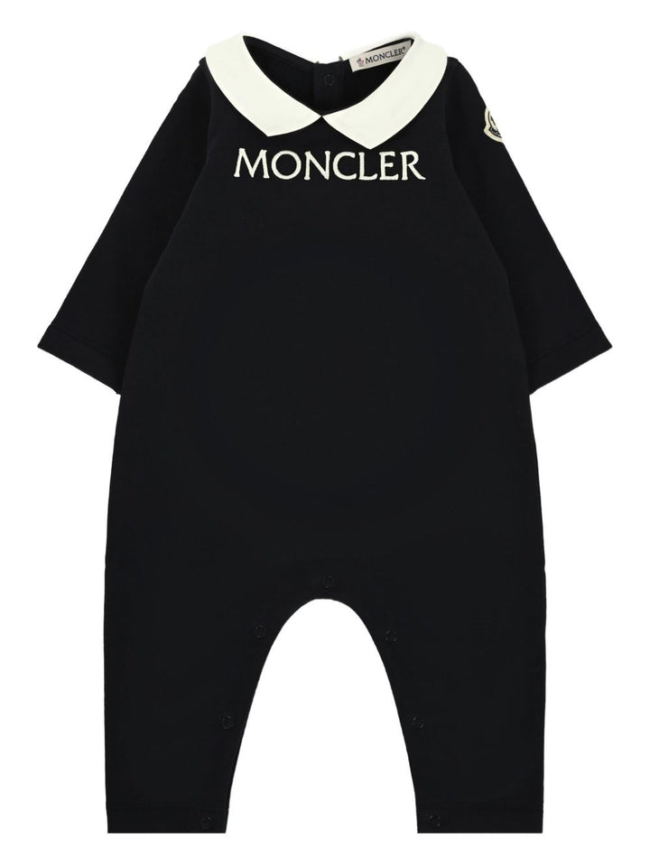 Tutina blu per neonato 9518L0000489A23 778 Moncler Kids 