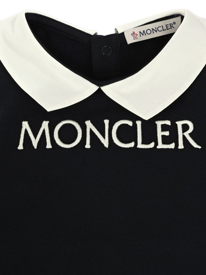 Tutina blu per neonato 9518L0000489A23 778 Moncler Kids 