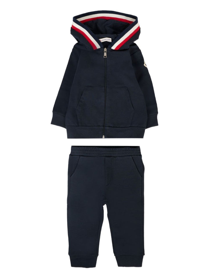 Completo sportivo blu navy per neonato 9518M0000789AM3 778 Moncler Kids 
