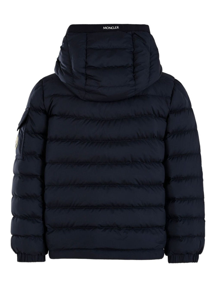 Giubbotto blu per bambino 9541A00001597X2 77G Moncler Kids 