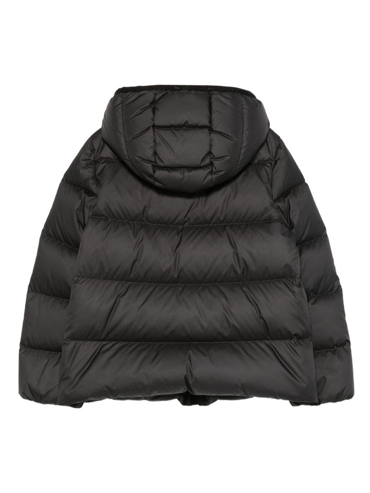 Giubbotto nero per bambina 9541A0004054AQE 999 Moncler Kids 