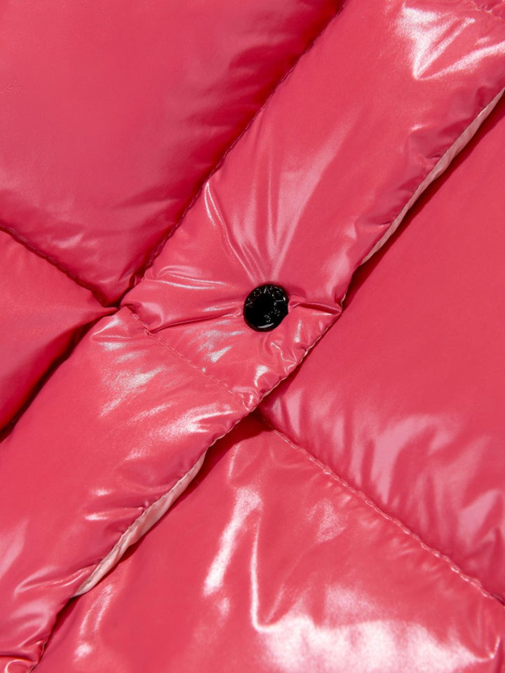 Giubbotto rosa lucida per bambina 9541A00044597Z8 559 Moncler Kids 