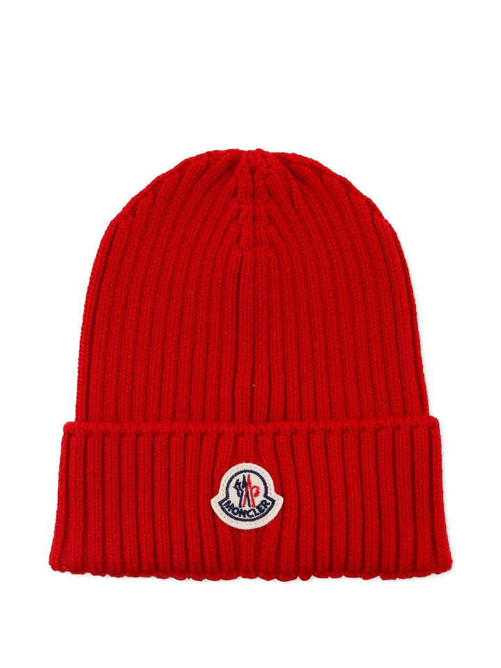 Cappelo rosso per bambino 9543B00009M1131 455 Moncler Kids 