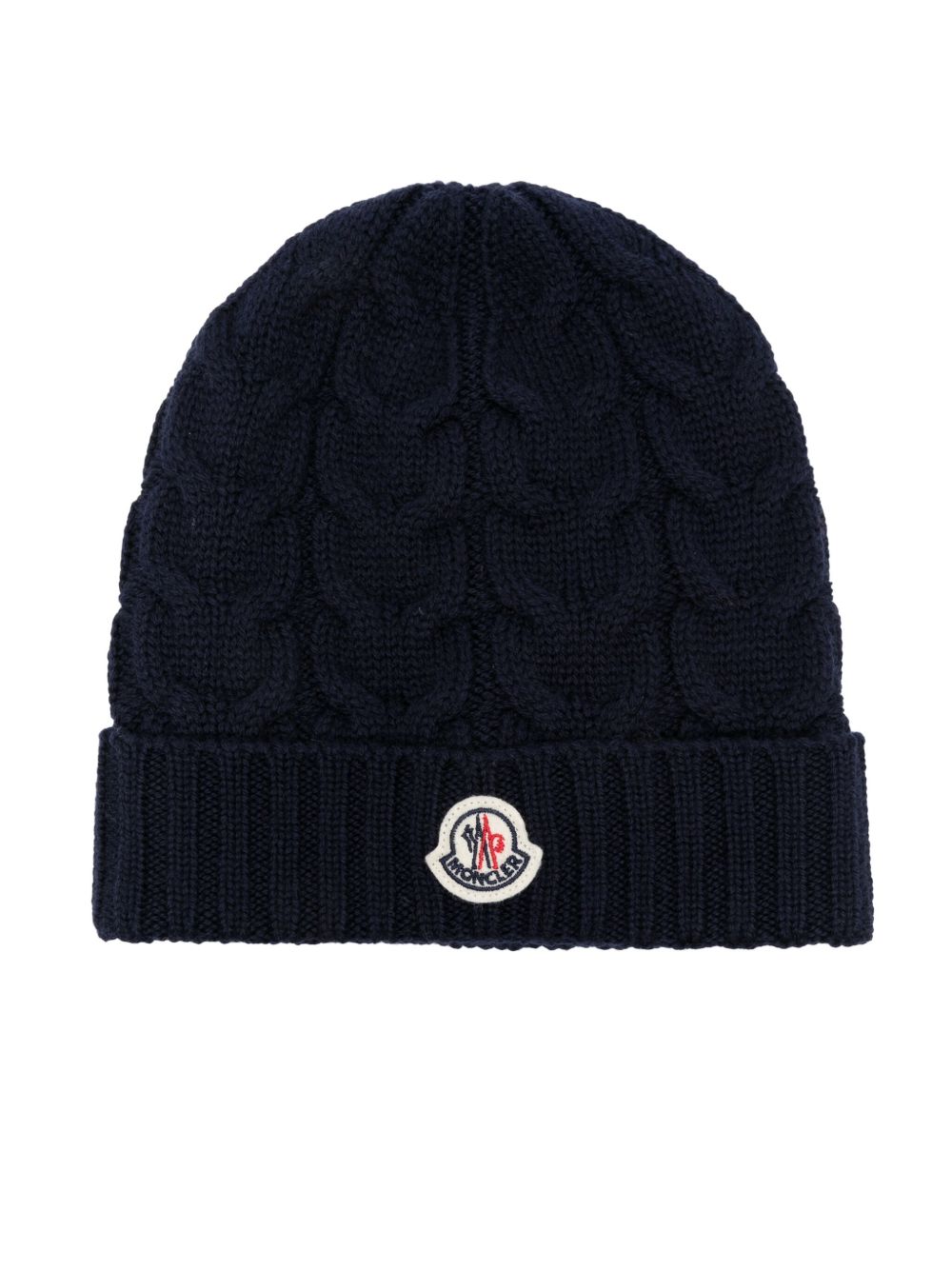 Cappello blu navy per bambino 9543B0002504S02 778 Moncler Kids 