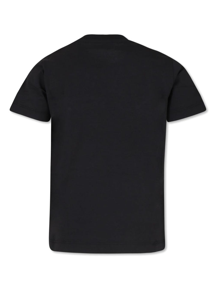T-shirt nero per bambino 9548C0001889AFV 999 Moncler Kids 