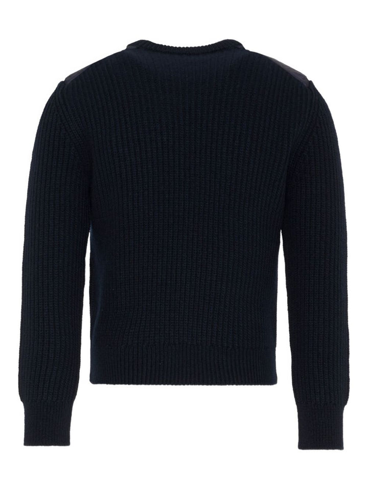 Maglione blu per bambino 9549C00010M1241 742 Moncler Kids 