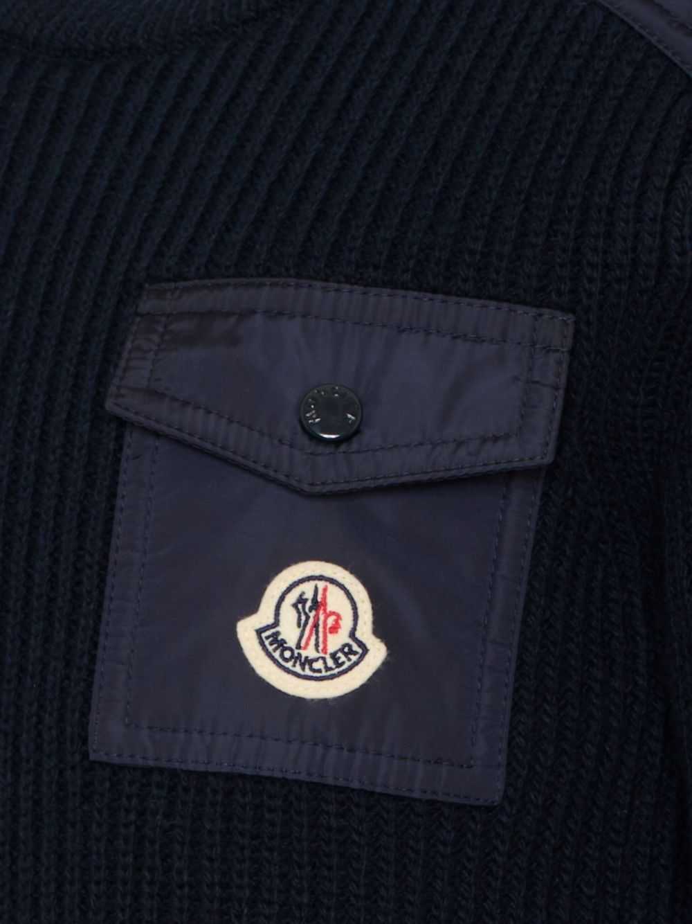 Maglione blu per bambino 9549C00010M1241 742 Moncler Kids 