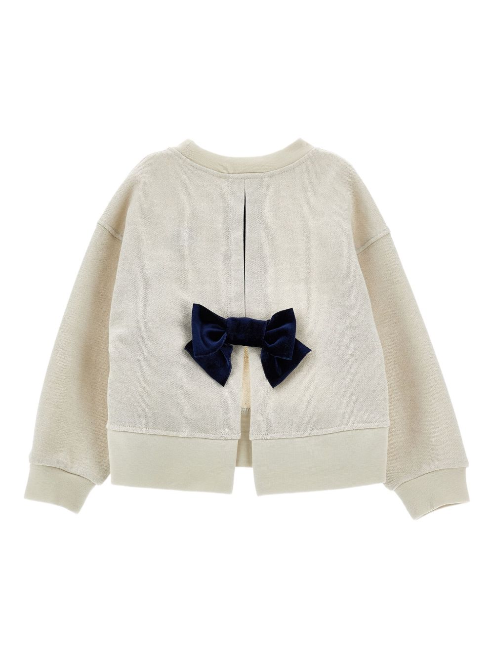 Felpa beige per bambina 19F6036028 0029 Monnalisa Kids 