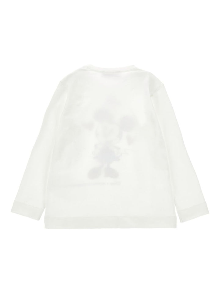 T-shirt bianco per bambina 19F6086003 0001 Monnalisa Kids 