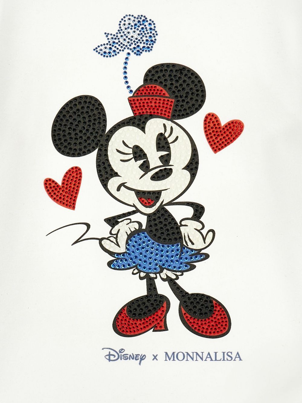 T-shirt bianco per bambina 19F6086003 0001 Monnalisa Kids 