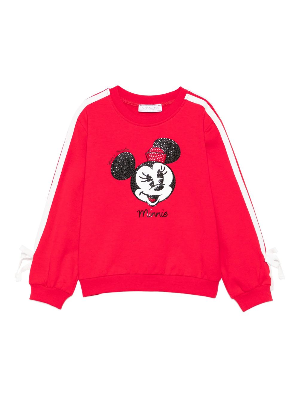 Felpa rossa  per bambina 19F630NP6004 0043 Monnalisa Kids 