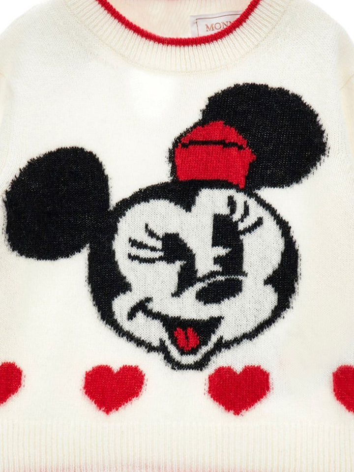 Maglione bianco per bambina 19F633NP6091 0143 Monnalisa Kids 