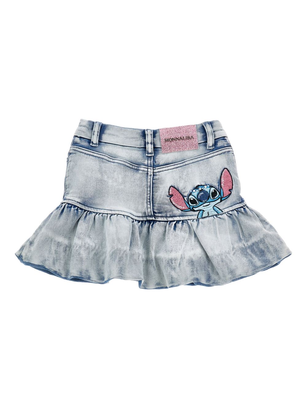 Gonna azzurro chiaro per bambina 19F7026042 0062 Monnalisa Kids 